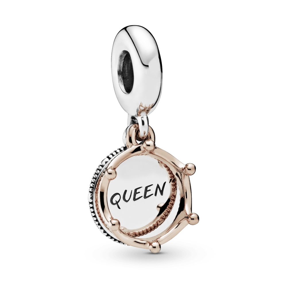 Charm colgante Reina y corona real