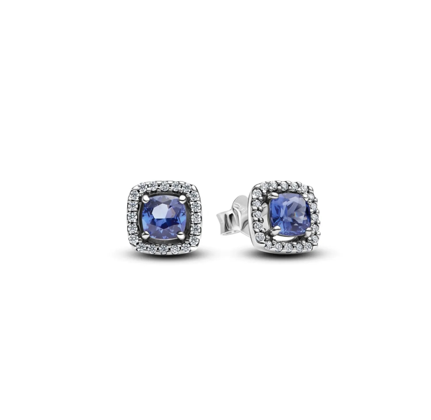 Aros Halo Azul Cuadrado