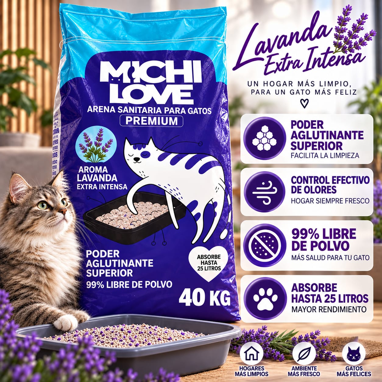40 KG MICHI LOVE ARENA SANITARIA PREMIUM