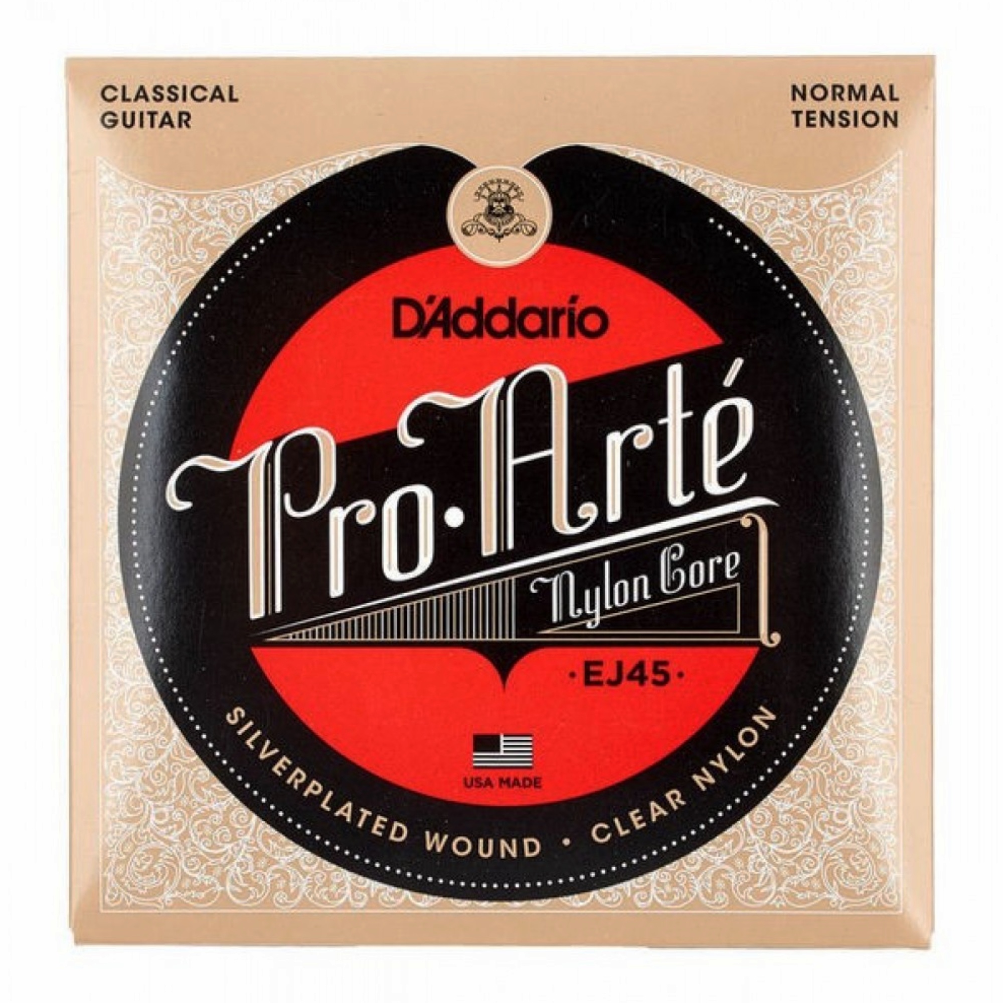 Encordado Daddario guitarra clasica silver tension normal EJ45