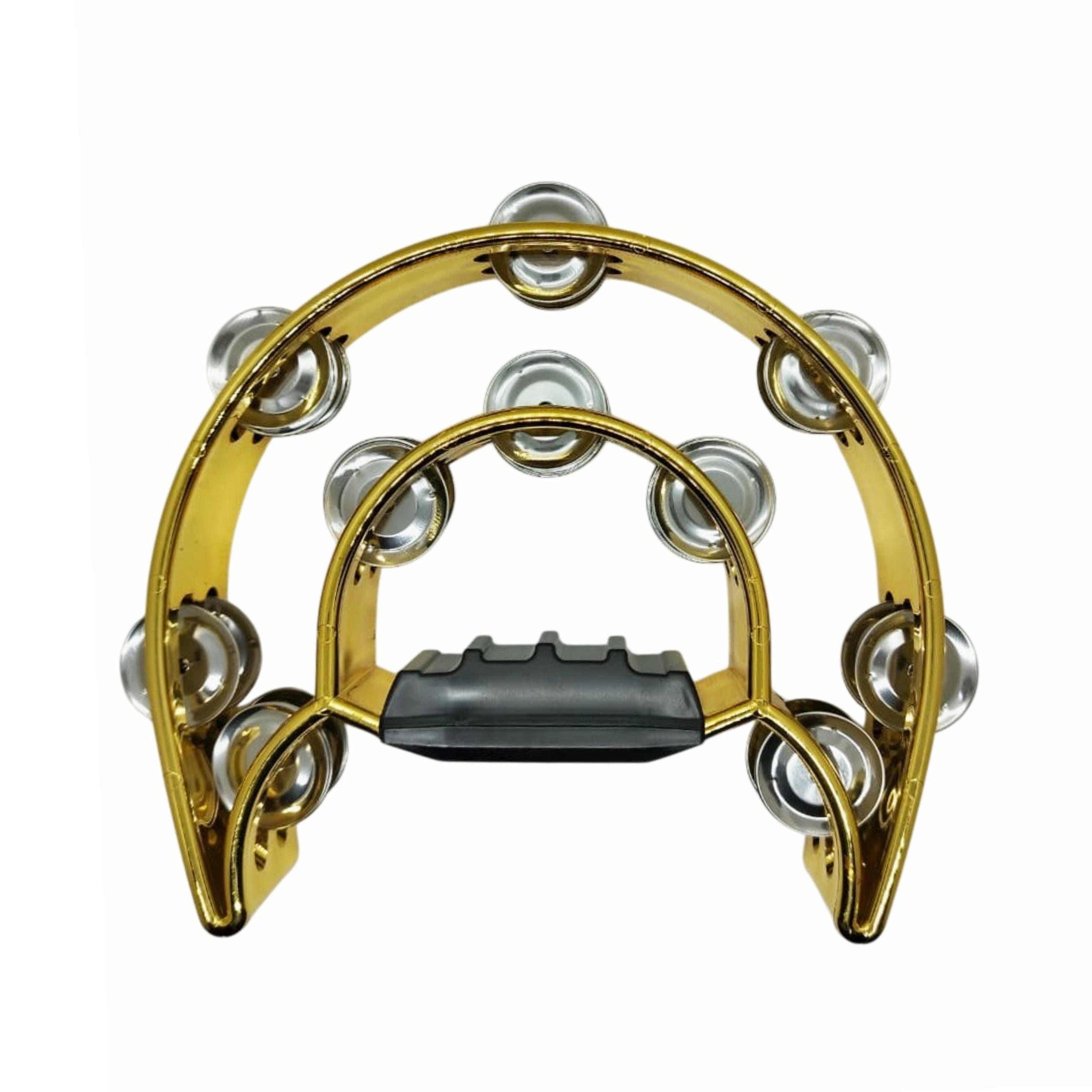 Pandero plastico doble dorado 25G-TW