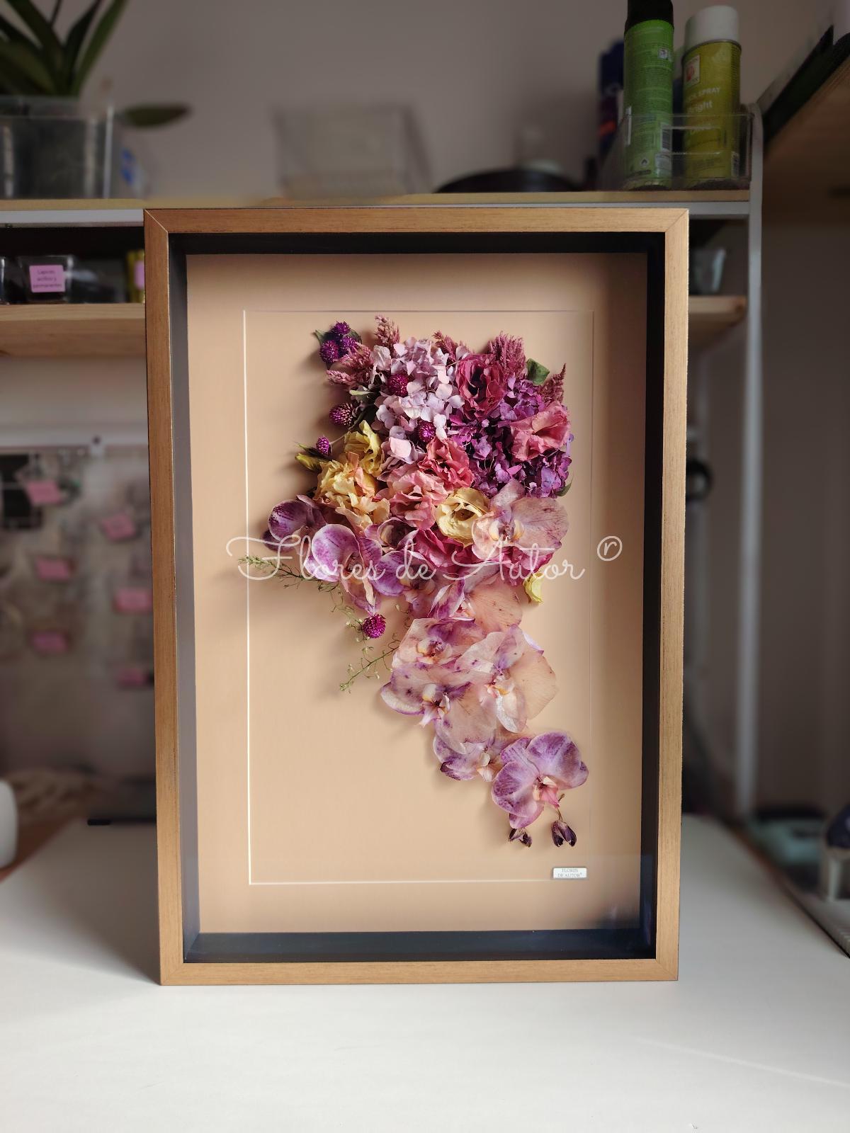 Bouquet enmarcado
