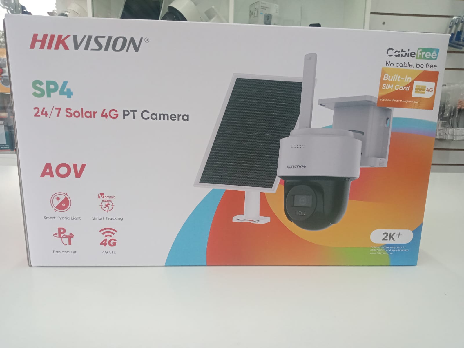  KIT CAMARA PT SOLAR 4G 4MP CON BATERIA Y SIM INTEGRADO HIKVISION