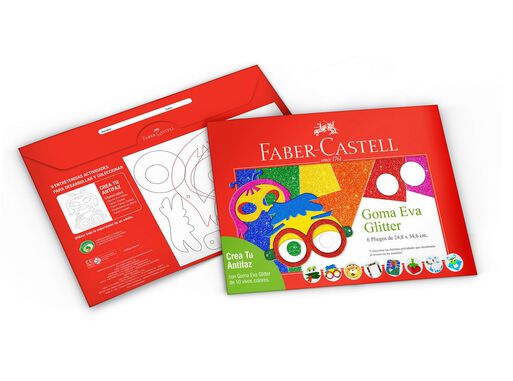 Estuche de Goma Eva Glitter Faber Castell