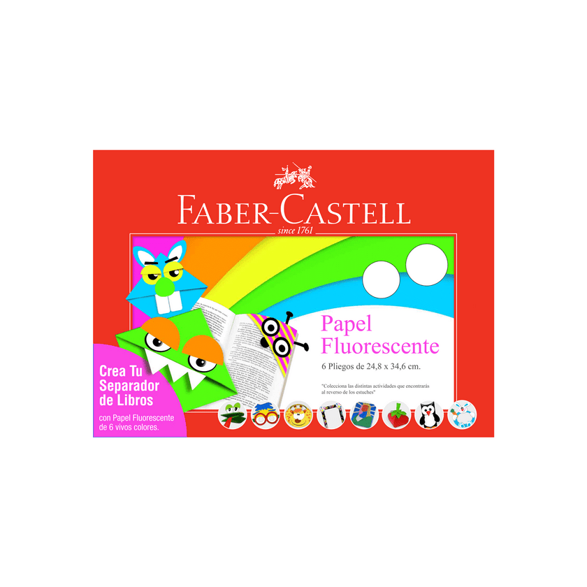 Estuche de Cartulina Fluorescente Faber Castell