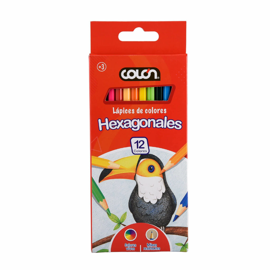 Lápices De Colores Hexagonales Colón