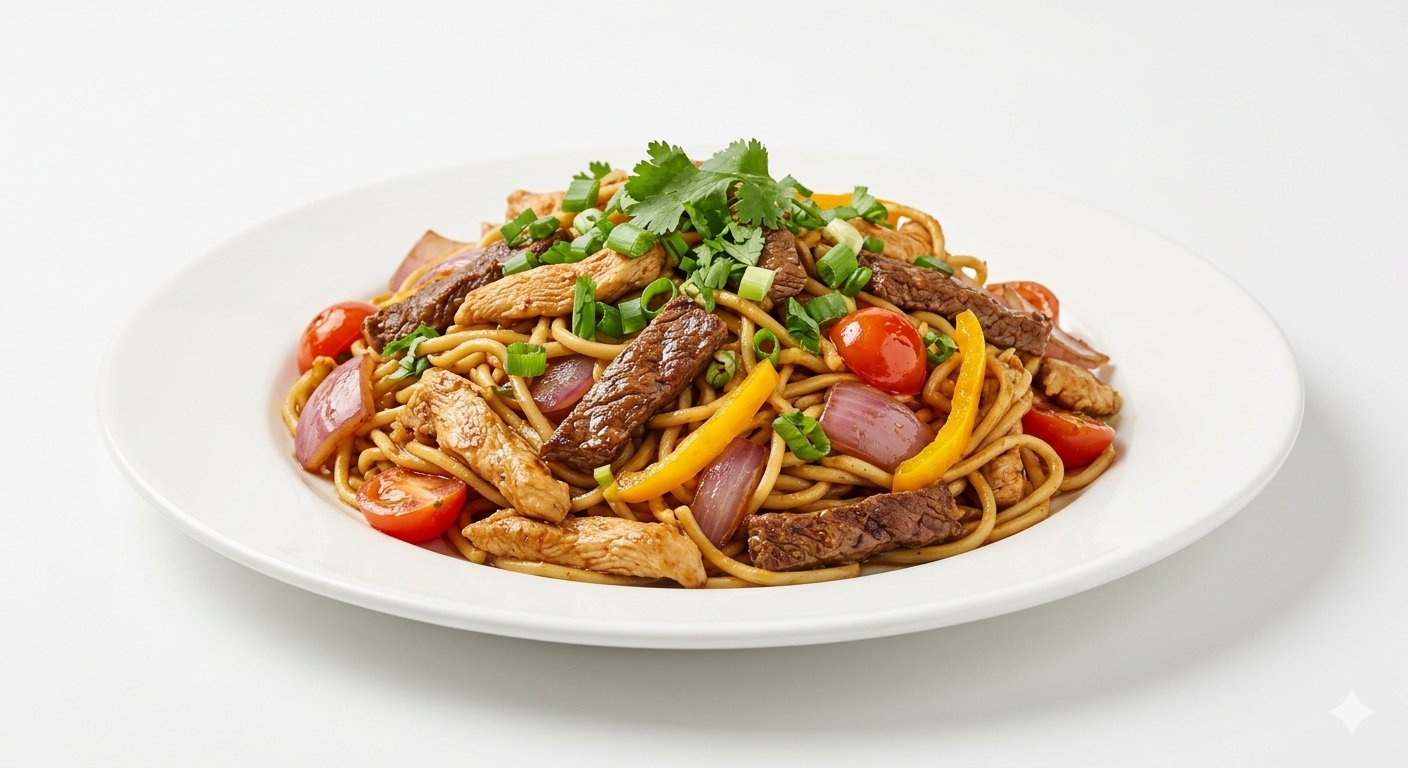tallarin saltado 2 sabores 