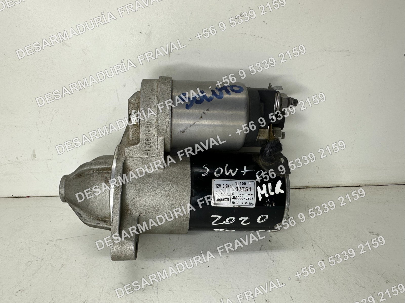 Motor de arranque Kia Soluto 2020
