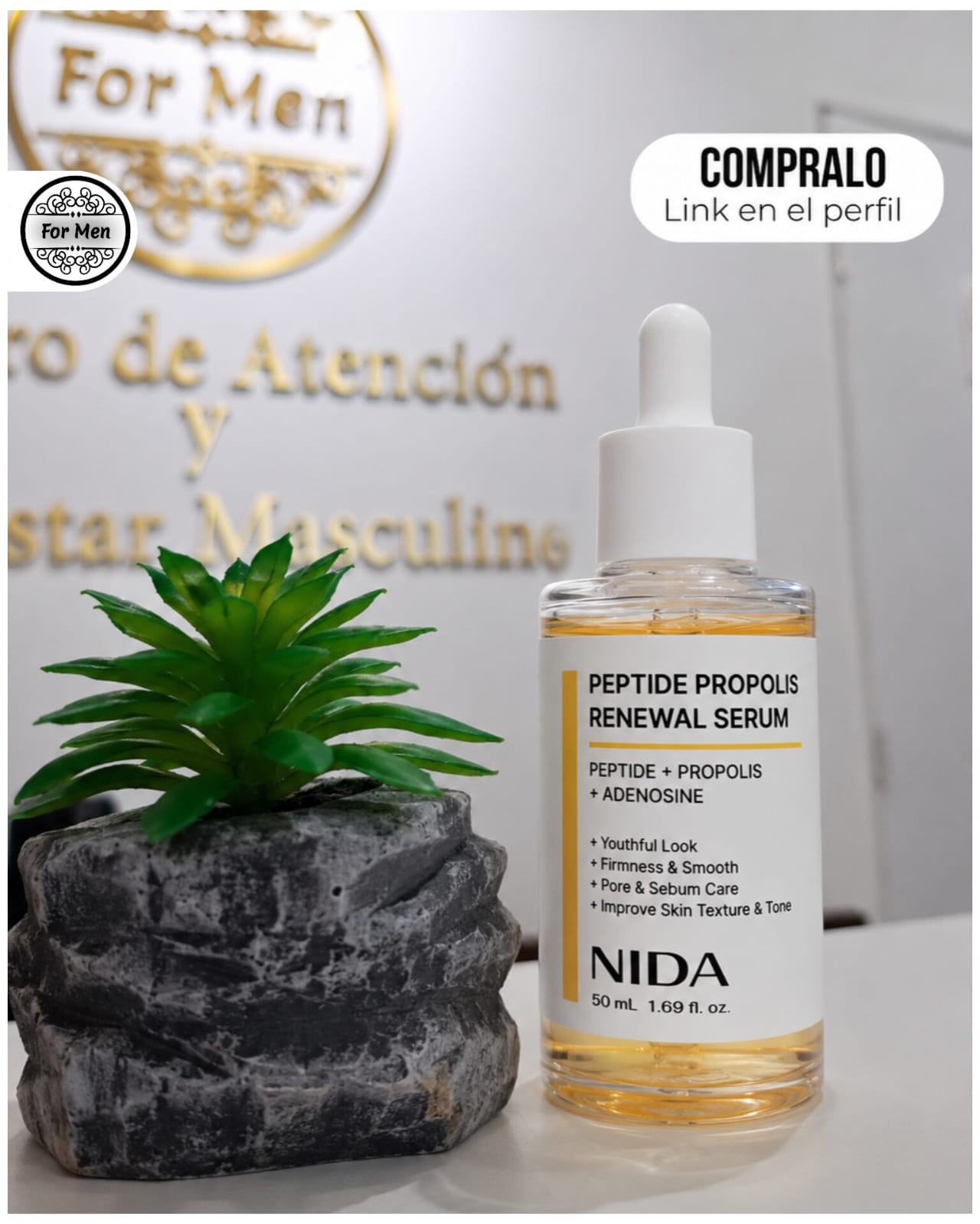 Sérum renovador de péptidos y propóleo – NIDA