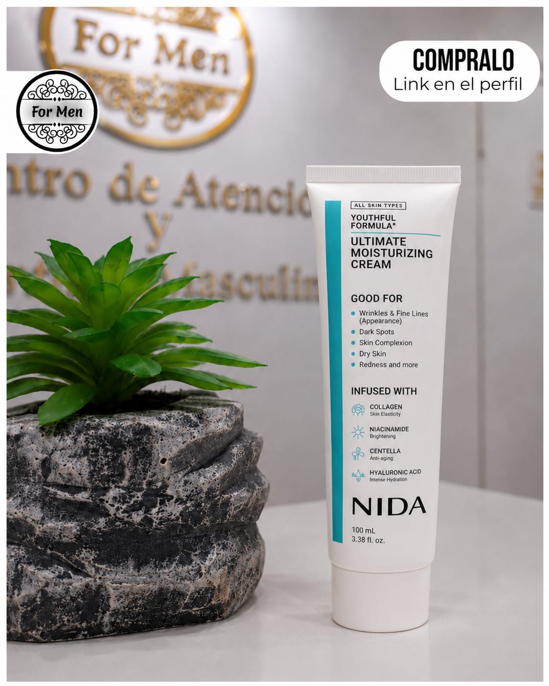 NIDA Ultimate Crema Hidratante (crema regeneradora y piel se