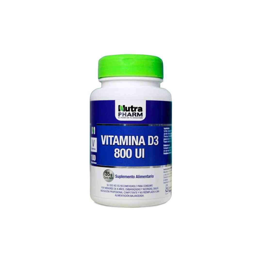 Vitamina D3 800 UI - 100 Capsulas