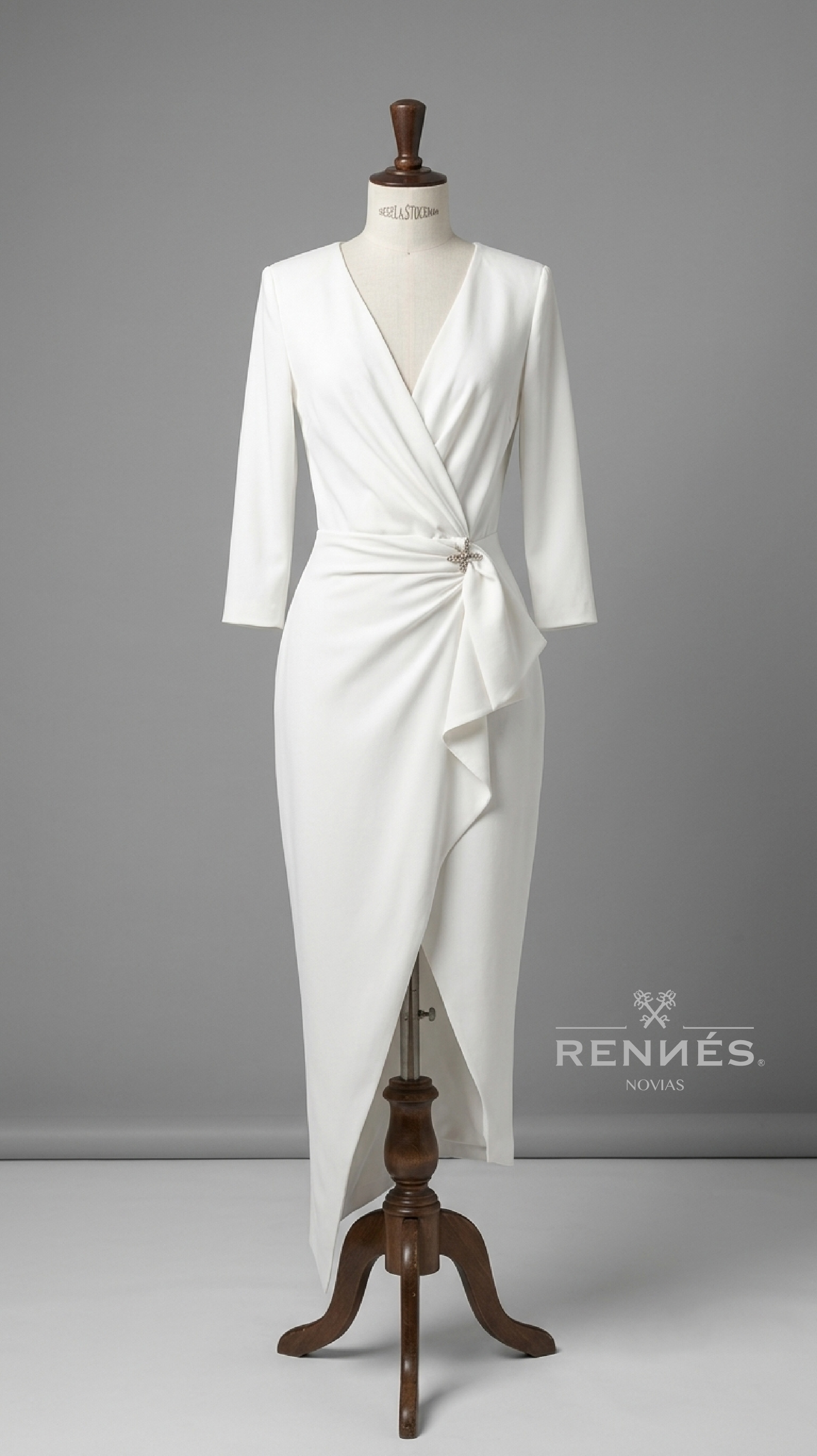 ABED VESTIDO DE NOVIA CIVIL - MANGA LARGA - DISPONIBLE EN TALLA S-M-L (ENVIO EN 24 HORAS A TODO CHILE) 