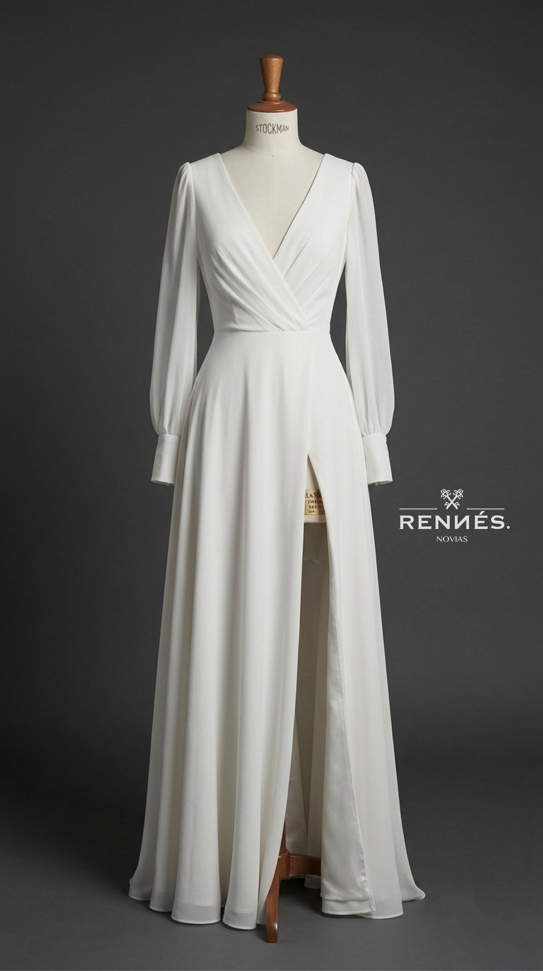 APRIL VESTIDO DE NOVIA CIVIL Disponible L / XL 