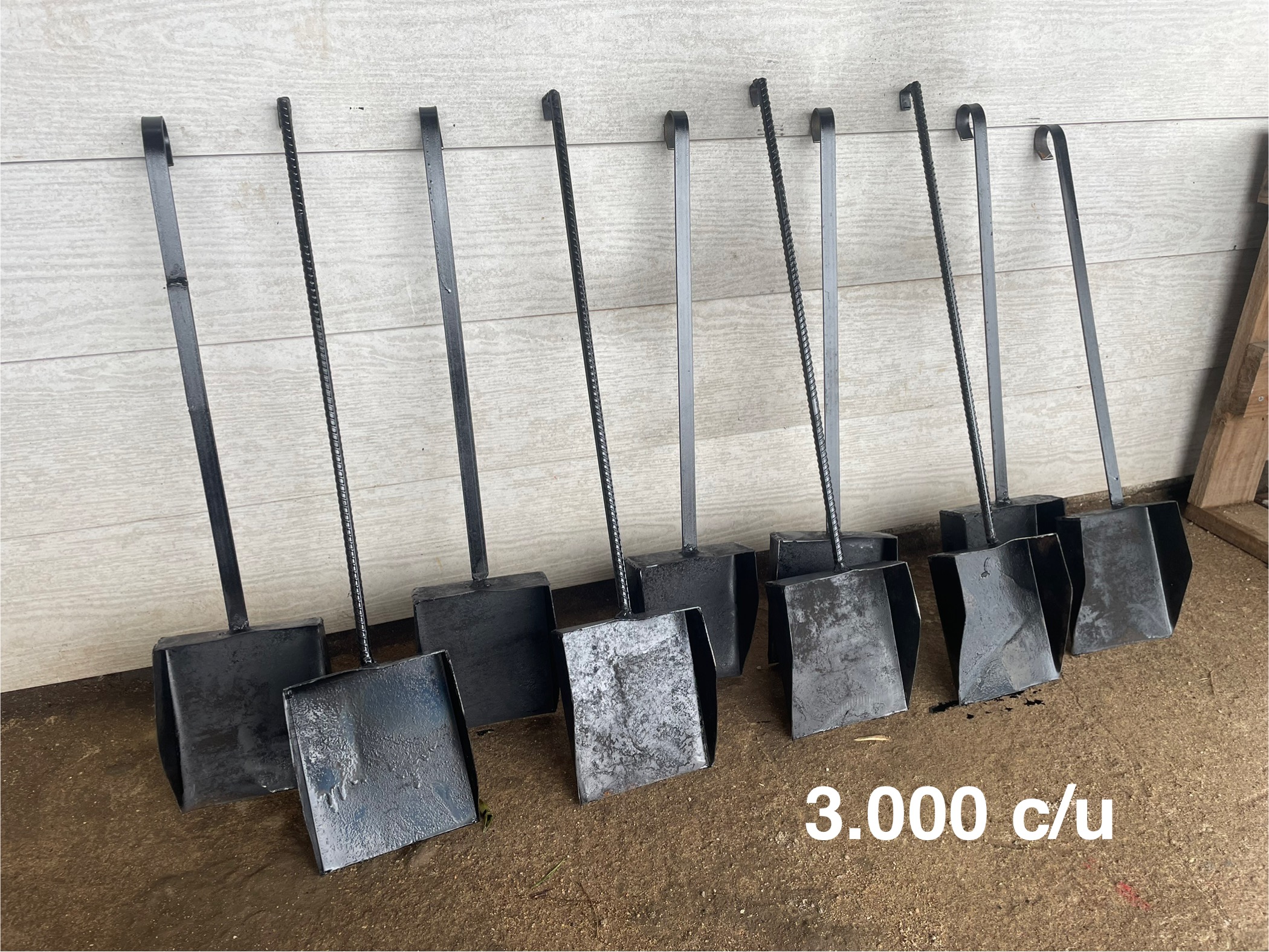 Palas de fierro 3.000 c/u